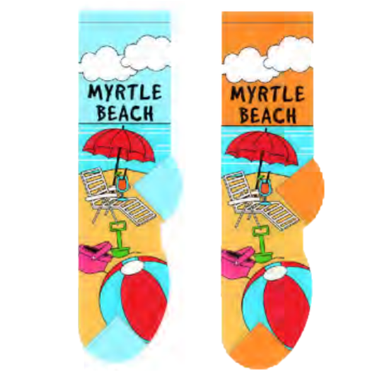 Myrtle Beach Foozys Womens Crew Socks