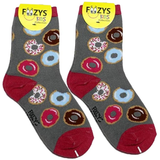Donuts Foozys Girls Kids Crew Socks