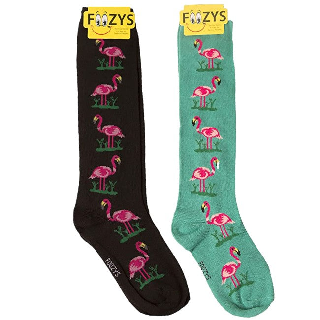 Flamingos Foozys Knee High Socks