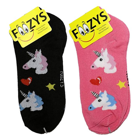 Unicorns Foozys Ankle No Show Socks