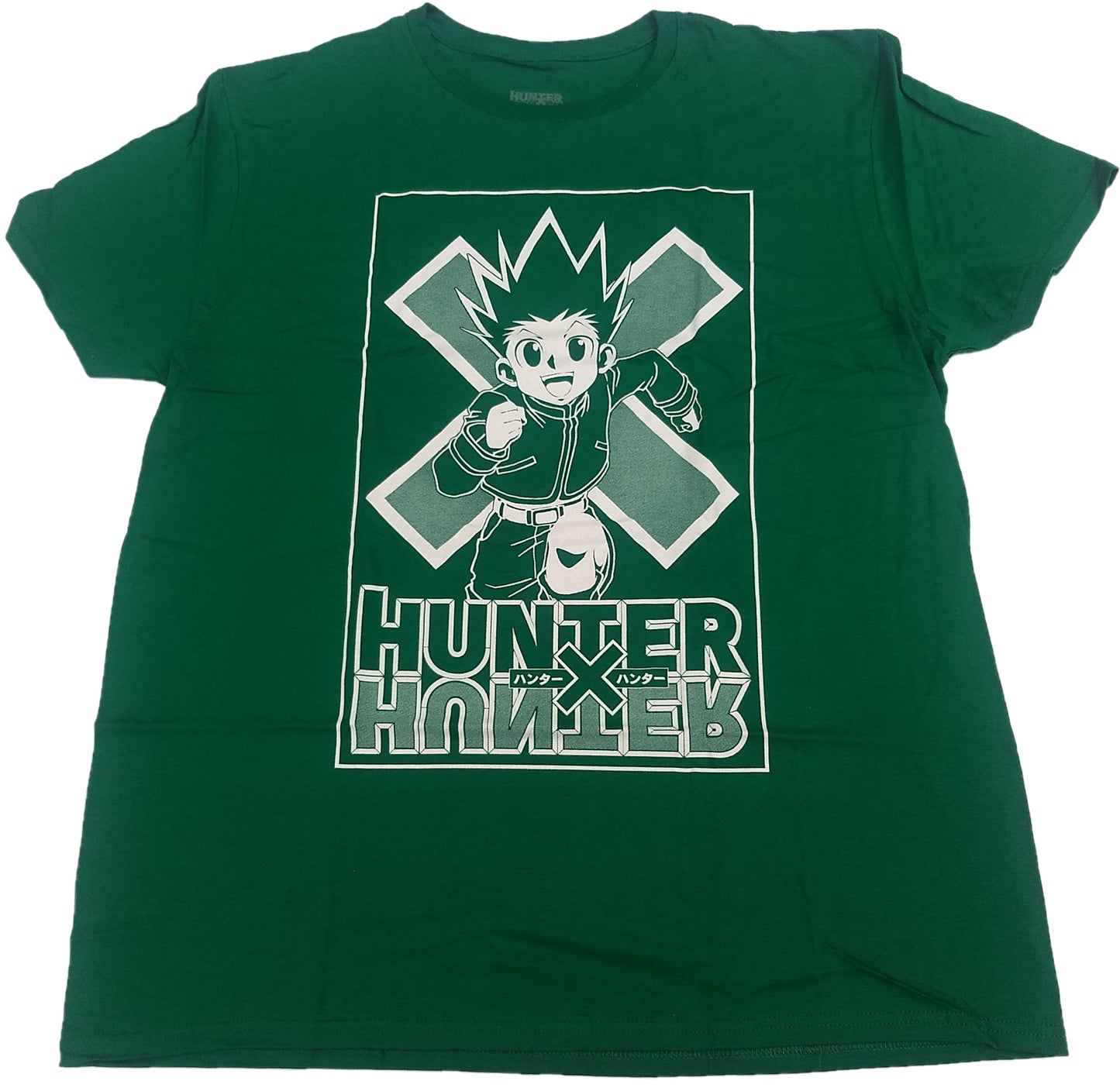 Hunter X Animation Japanese Mens T-Shirt (Green)