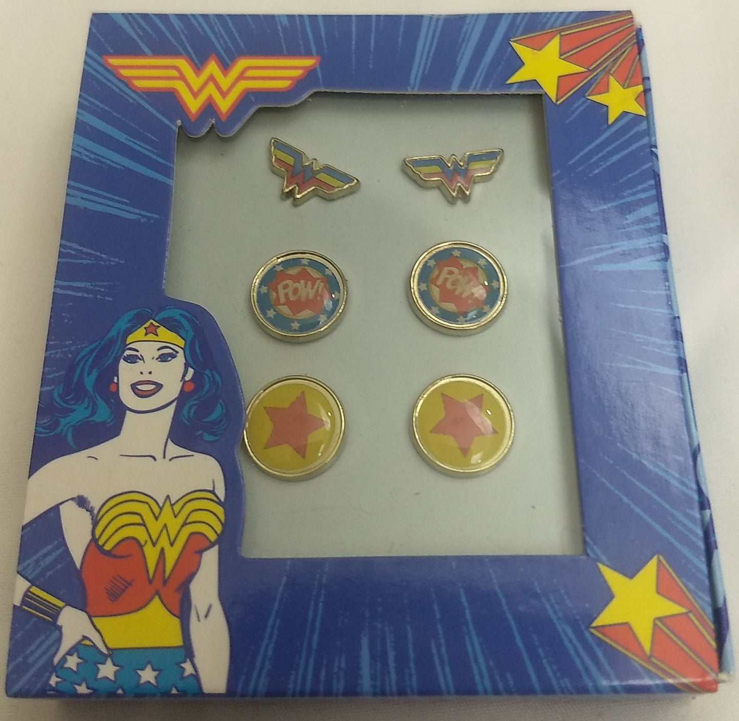 Wonder Woman Logo 3 Pack Earrings Set