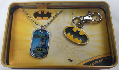 Batman Dogtag & Keychain DC Comics Collector Tin