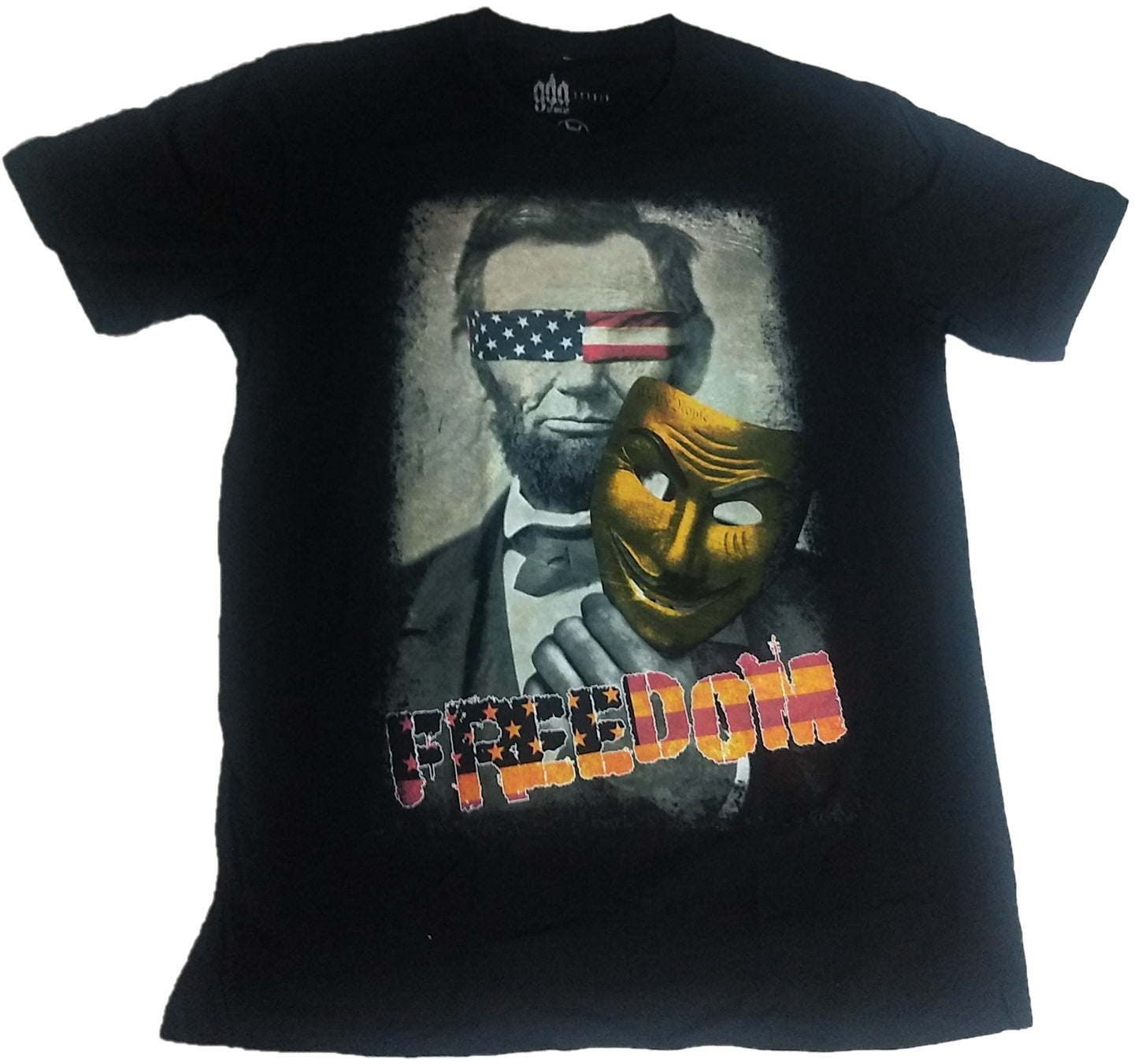 Freedom Abe Lincoln Purge We The People American Flag U.S.A Mens T-Shirt