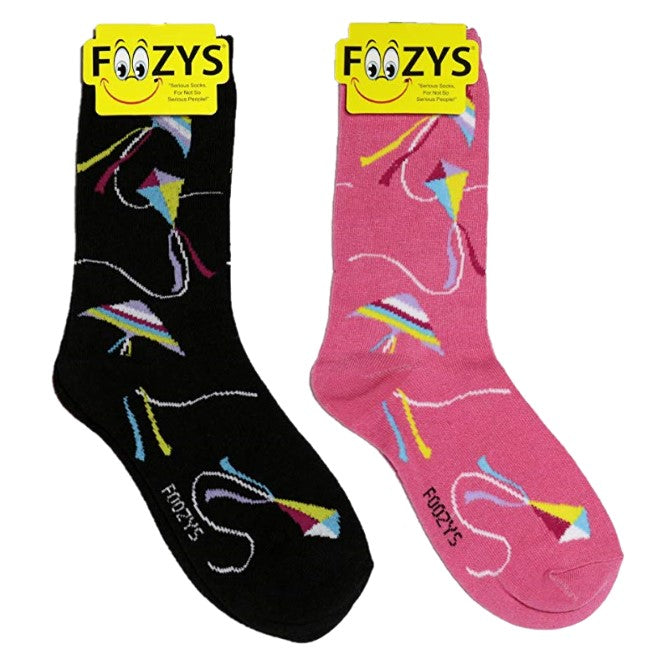 Colorful Kites Foozys Womens Crew Socks