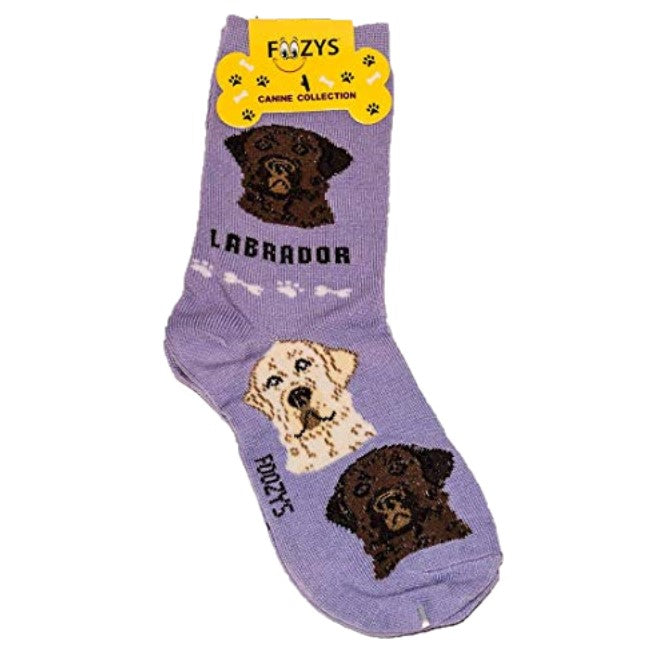Labrador Foozys Canine Dog Crew Socks