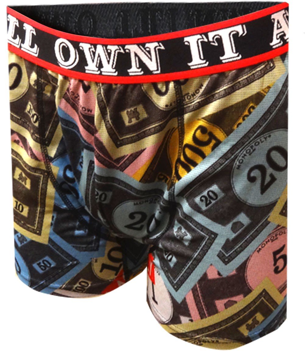 Mens Mad Engine Monopoly Own It All Performance Boxer Briefs