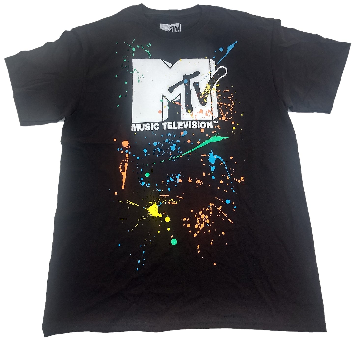 MTV Music Television Paint Splash Mens T-Shirt