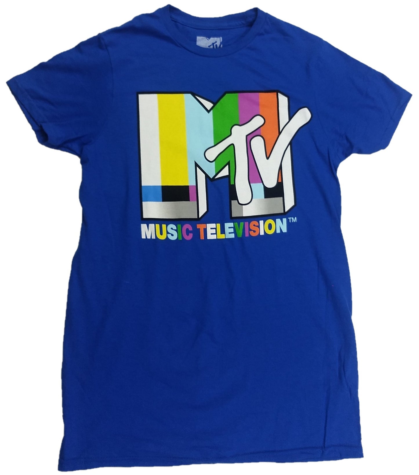 MTV Music Television Viacom International Mens T-Shirt (Blue)