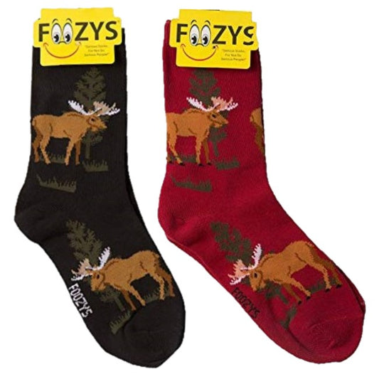 Maine Moose Foozys Womens Crew Socks