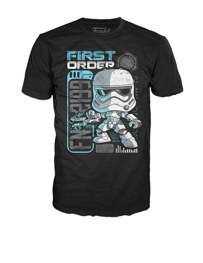 Mens Funko Pop! Star Wars First Order Stormtrooper Riot Control T-Shirt
