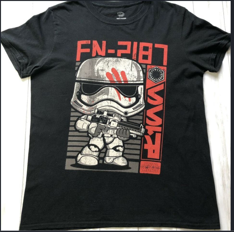 Mens Funko Pop! Tees Exclusive Star Wars FN-2187 Graphic T-Shirt