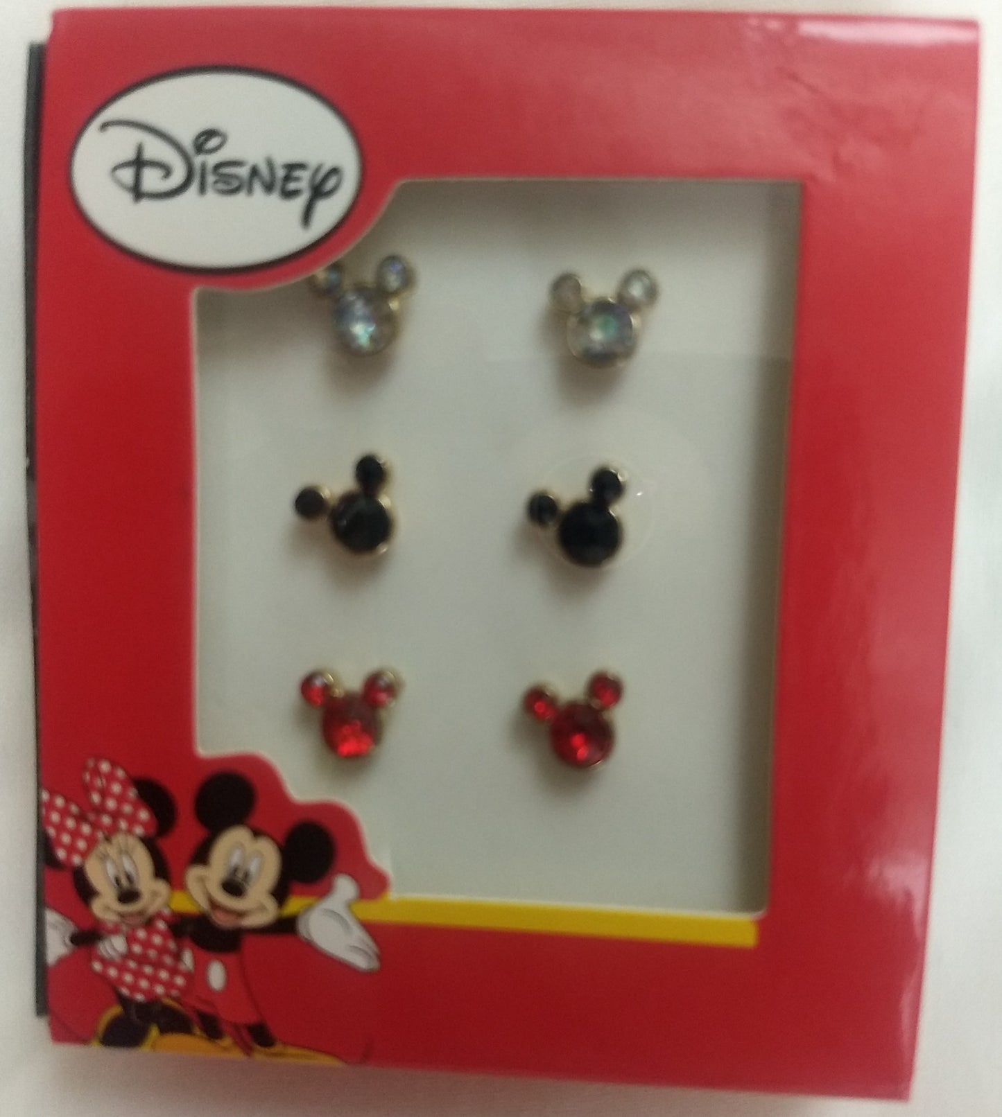 Disney Mickey Mouse Ears Set of 3 Earrings