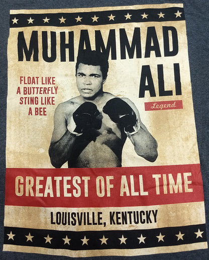 Muhammad Ali Greatest of All Time Mens T-Shirt (Grey)