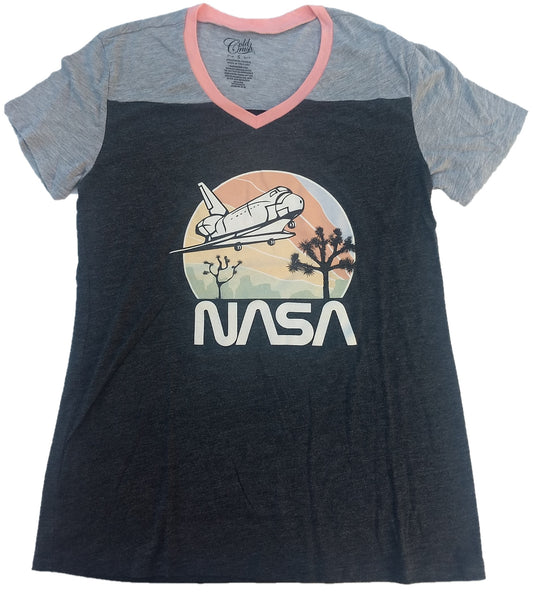 Nasa Shuttle Launch Cold Crush Womens T-Shirt