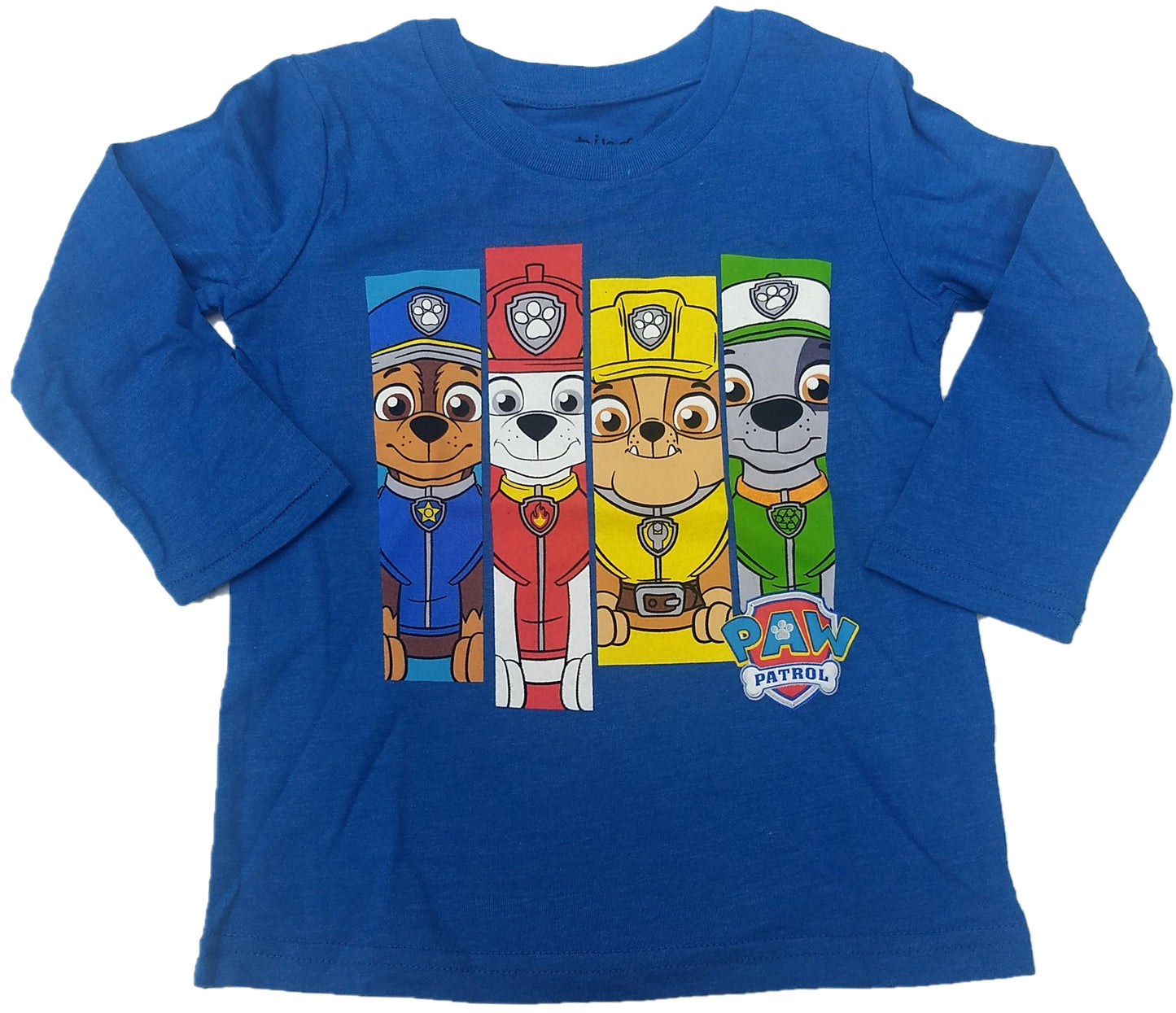 Nick Jr Paw Patrol Nickelodeon Boys Long Sleeve T-Shirt (Blue)