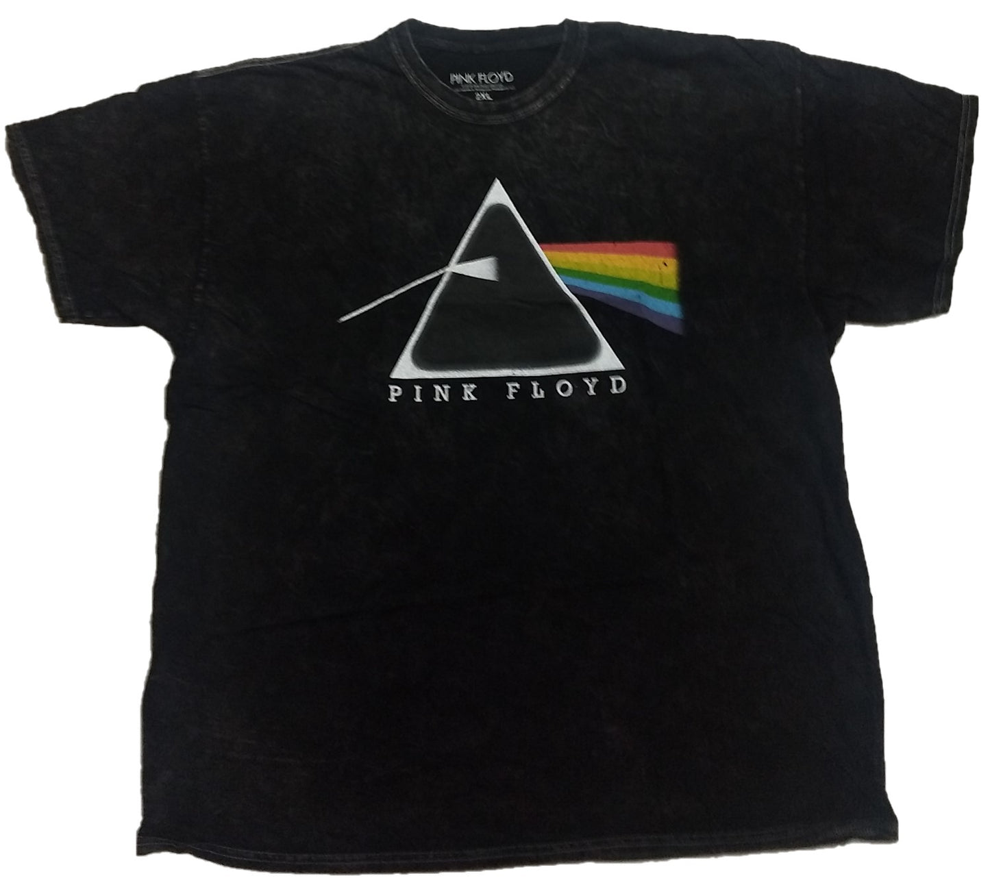 Pink Floyd Logo Acid Washed Mens T-Shirt