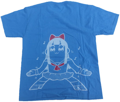 Popuko Pipimi Pop Team Epic Bkub Okawa Japanese Anime Mens T-Shirt (Blue)