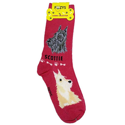 Scottie Foozys Canine Dog Crew Socks
