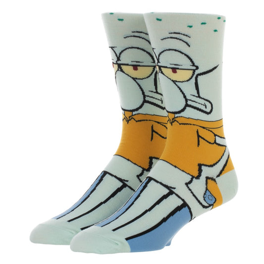 Squidward Spongebob Squarepants 360° Degree Character Crew Socks