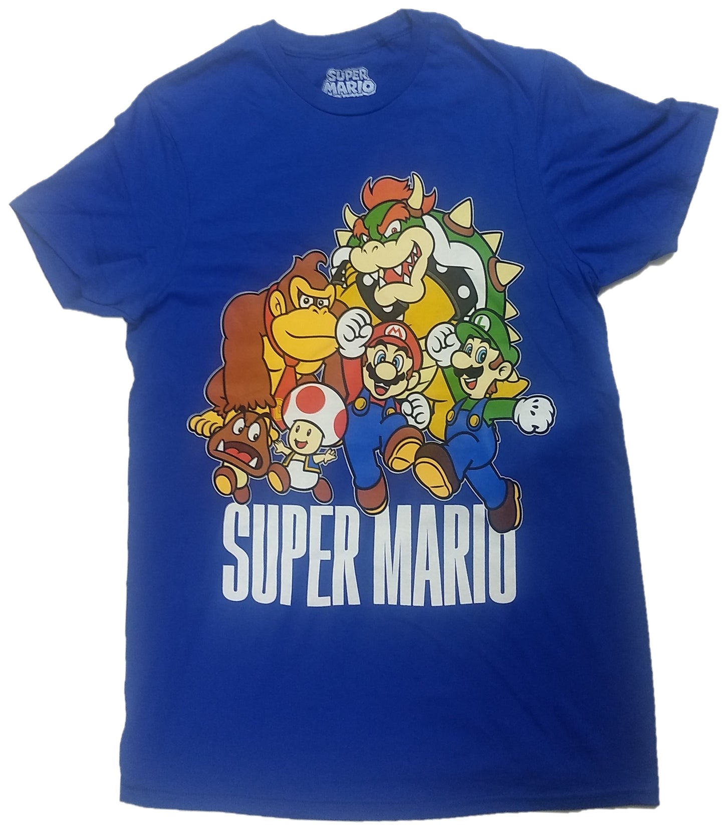 Super Mario Bros. Diddy Kong Bowser Luigi Toad Mens T-Shirt
