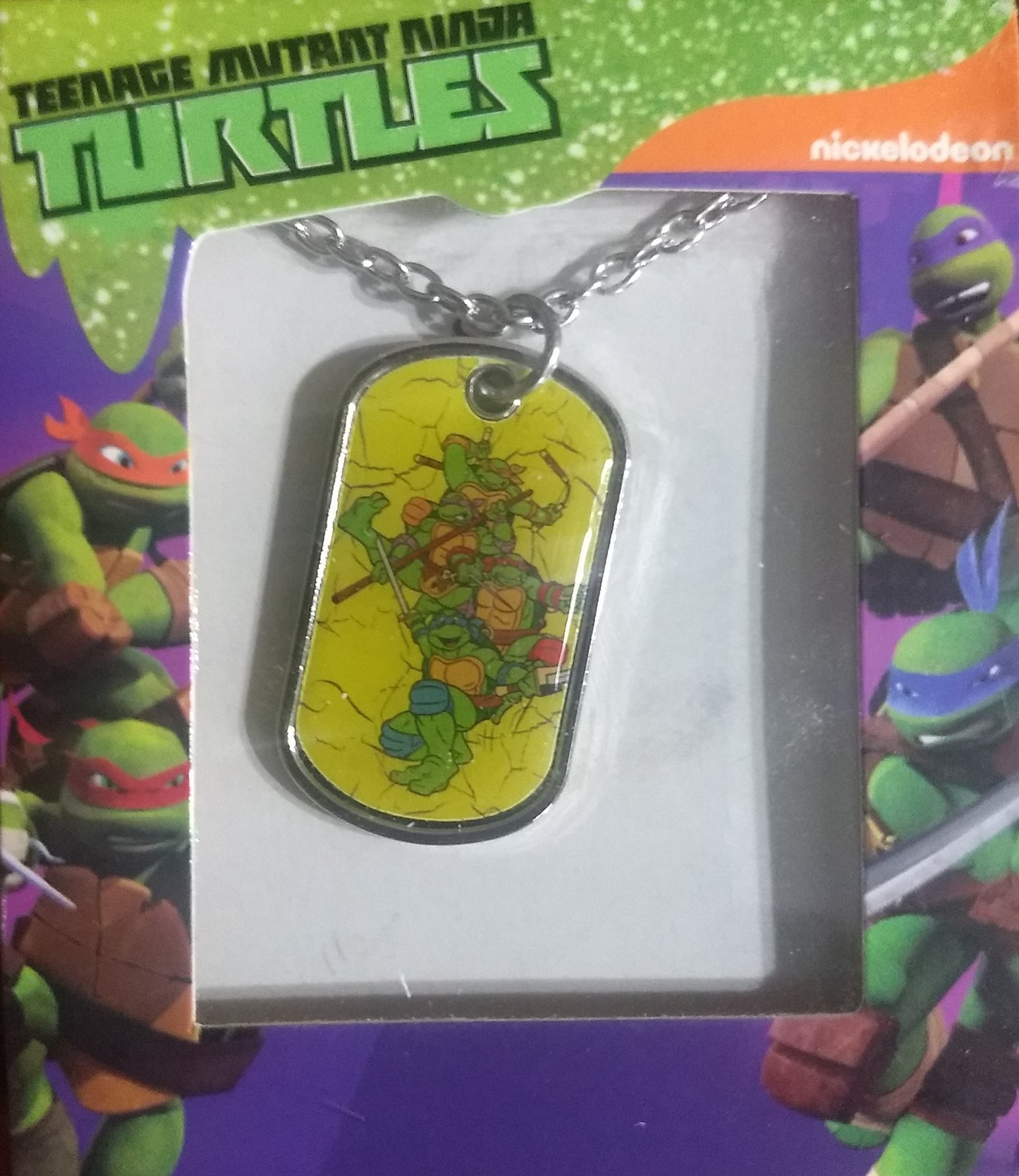 Teenage Mutant Ninja Turtles TMNT Dogtag Necklace w/ 16" Chain