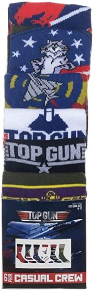 Top Gun 6 Pair Pack Casual Crew Men Socks