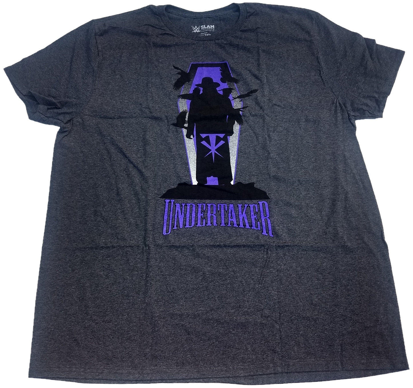 WWE Undertaker Crows Wrestling Mens T-Shirt (Charcoal Grey)