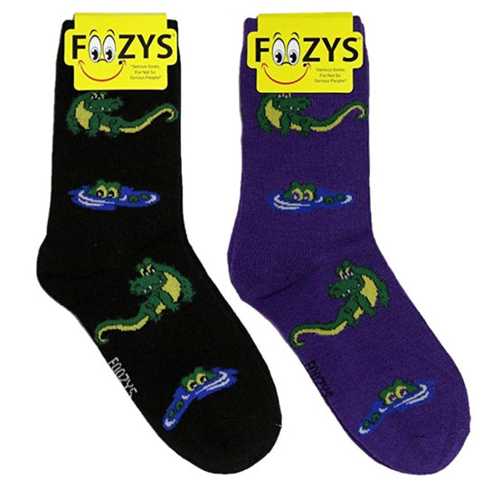 Alligator Foozys Womens Crew Socks