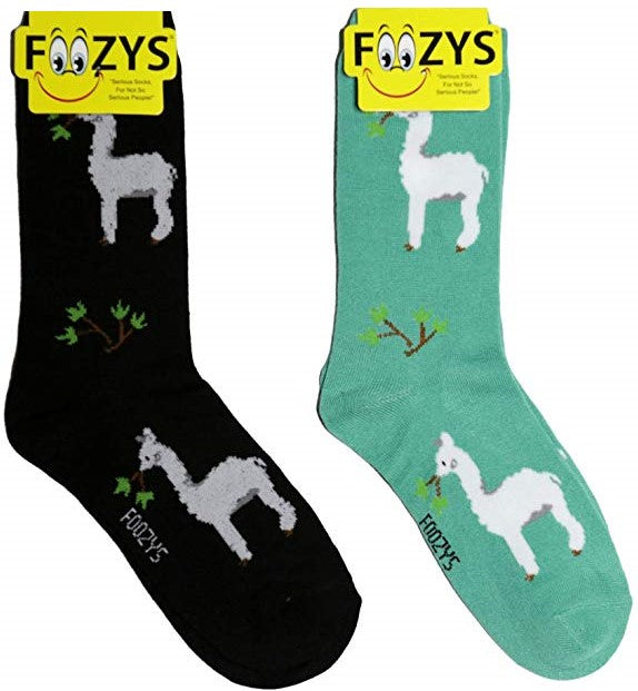Alpacas Foozys Womens Crew Socks