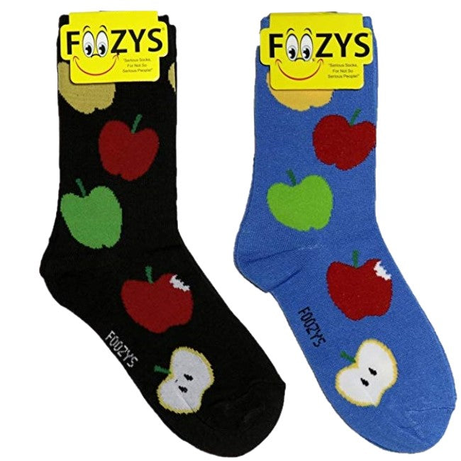 Apples Fruit Foozys Womens Crew Socks