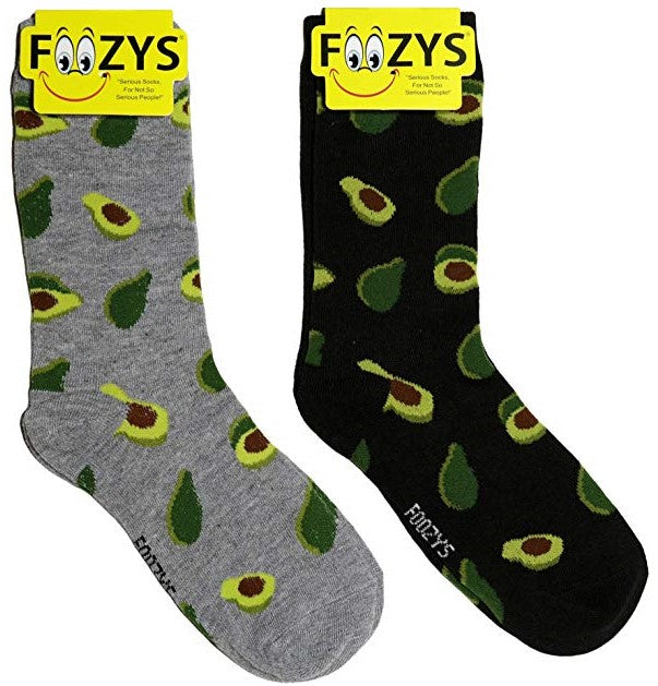 Avocado Foozys Womens Crew Socks