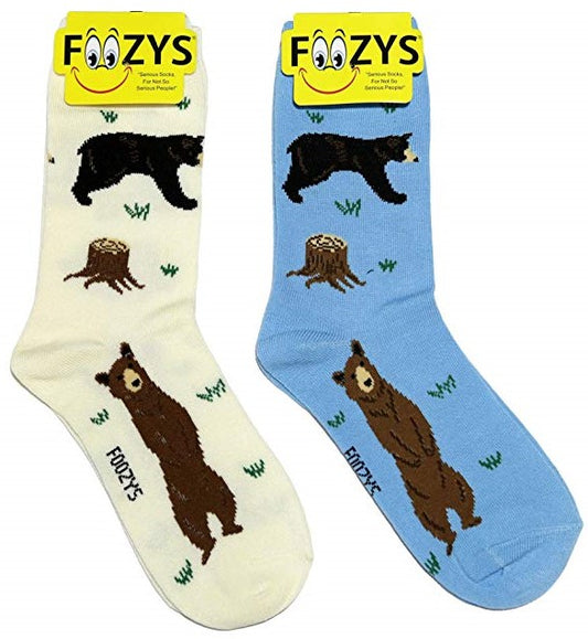 Black Bear Foozys Womens Crew Socks