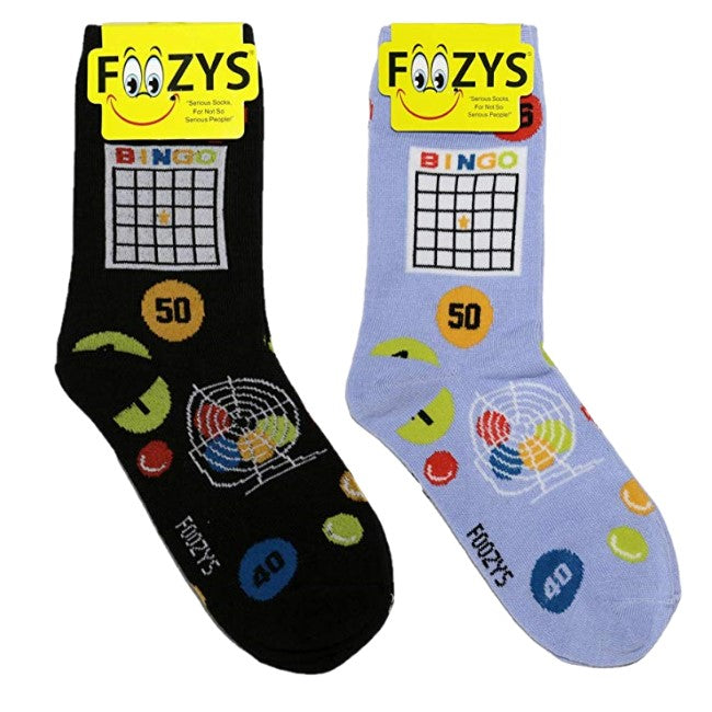 Bingo Foozys Womens Crew Socks