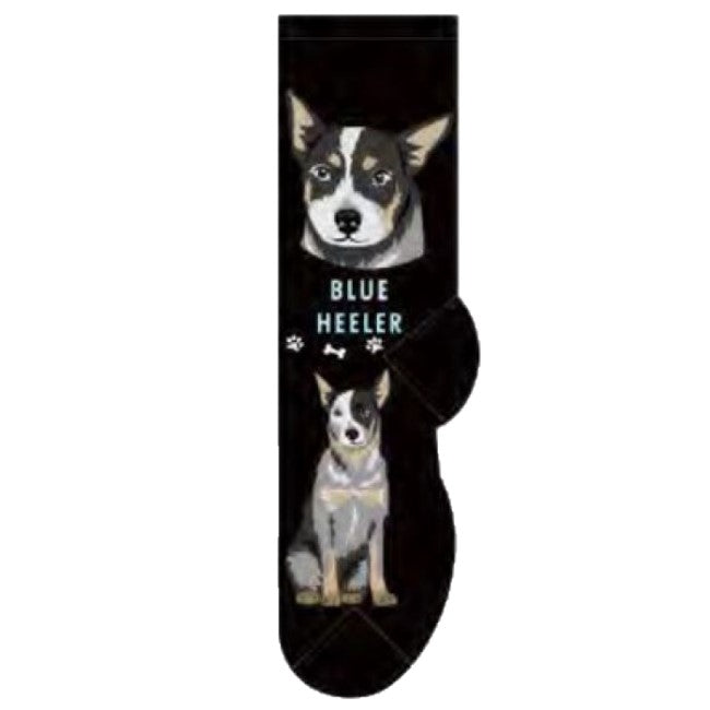 Blue Healer Foozys Canine Dog Crew Socks