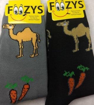 Camel *Retired Design* Foozys Womens Crew Socks