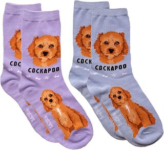 Cockapoo Foozys Canine Dog Crew Socks