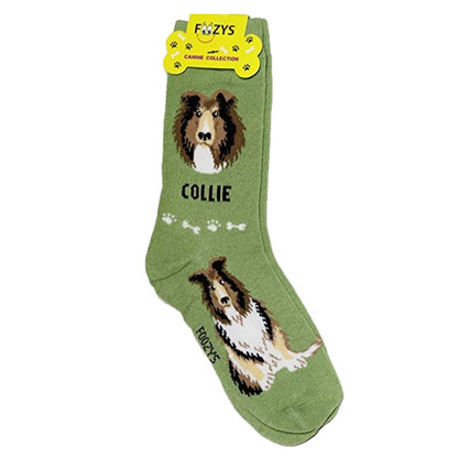 Collie Foozys Canine Dog Crew Socks