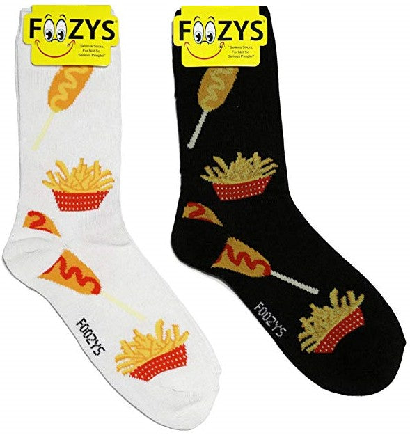 Corn Dog & Fries Foozys Womens Crew Socks
