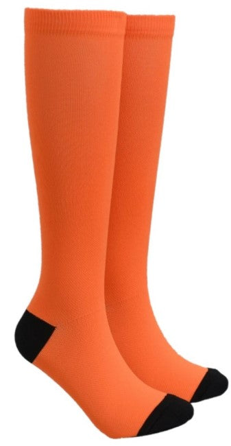 Orange Compression Socks