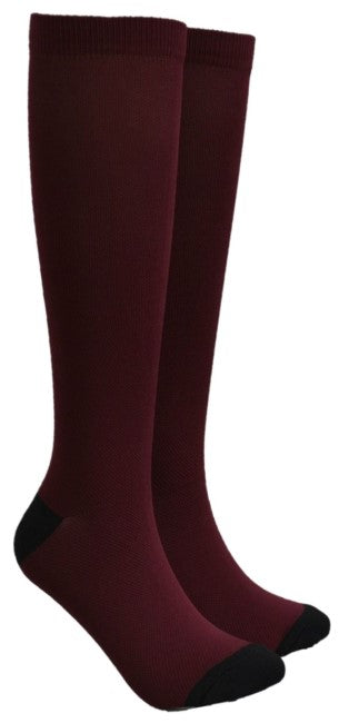 Burgundy Compression Socks