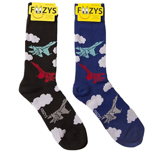 Fighter Jets Foozys Men's Crew Socks