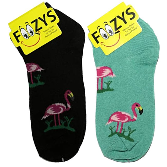 Flamingos Foozys Ankle No Show Socks