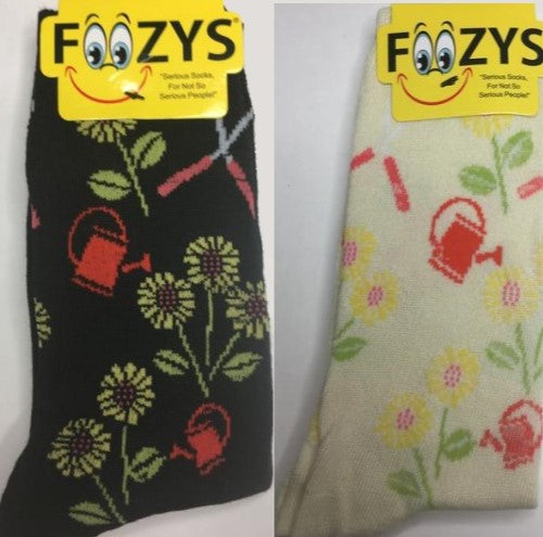 Gardening Foozys Womens Crew Socks