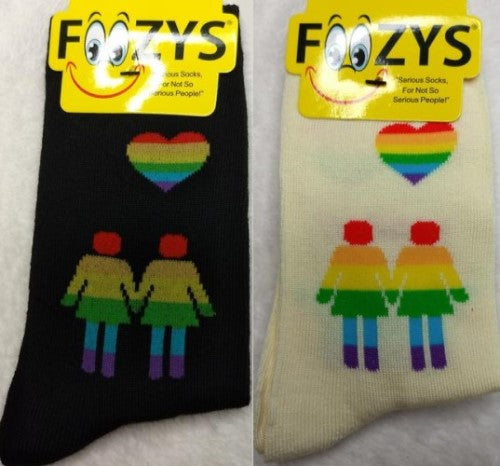 Gay Pride Foozys Womens Crew Socks
