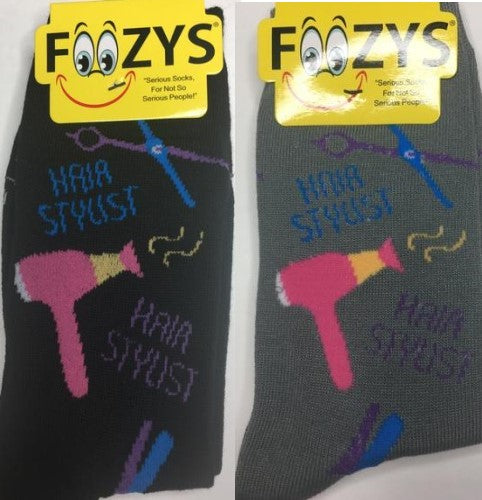 Hair Stylist Foozys Womens Crew Socks
