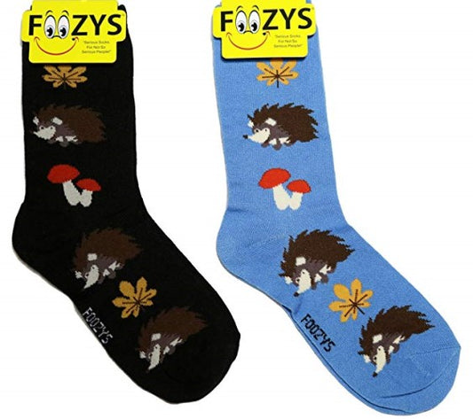 Hedgehog Foozys Womens Crew Socks