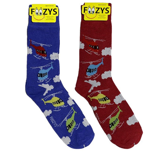 Helicopters Foozys Men's Crew Socks