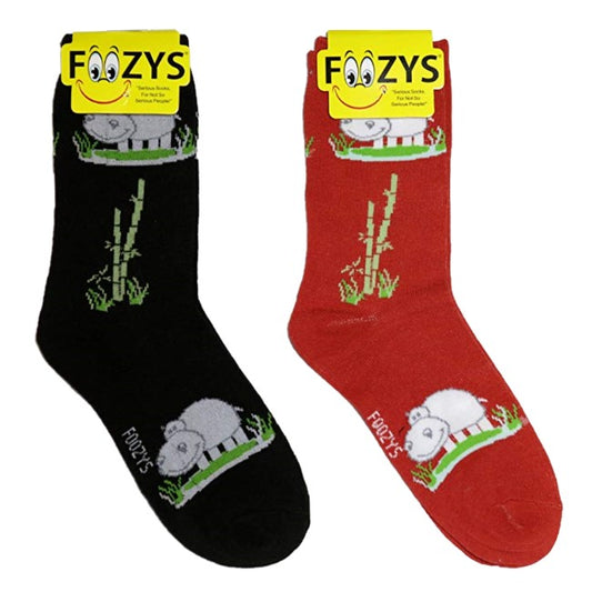 Happy Hippo Foozys Womens Crew Socks
