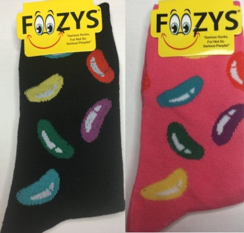Jelly Beans Foozys Womens Crew Socks